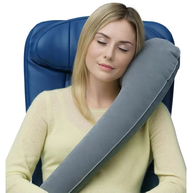 Inflatable Travel Neck Pillow for Side Sleeping