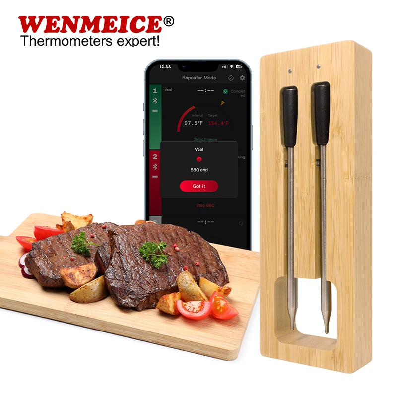 Wireless Bluetooth Meat Thermometer with App